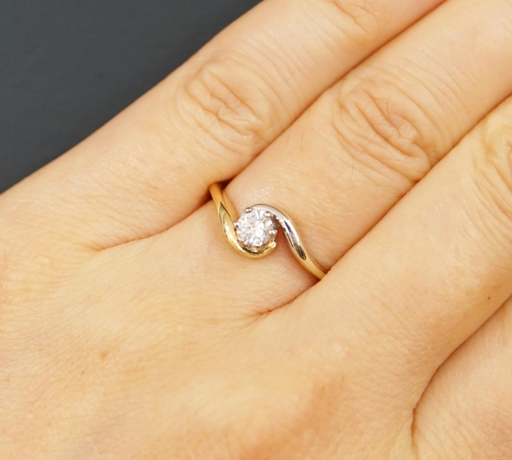Pear Black Diamond Ring Set Rose Gold Single Stone Ring Stacking | La More  Design