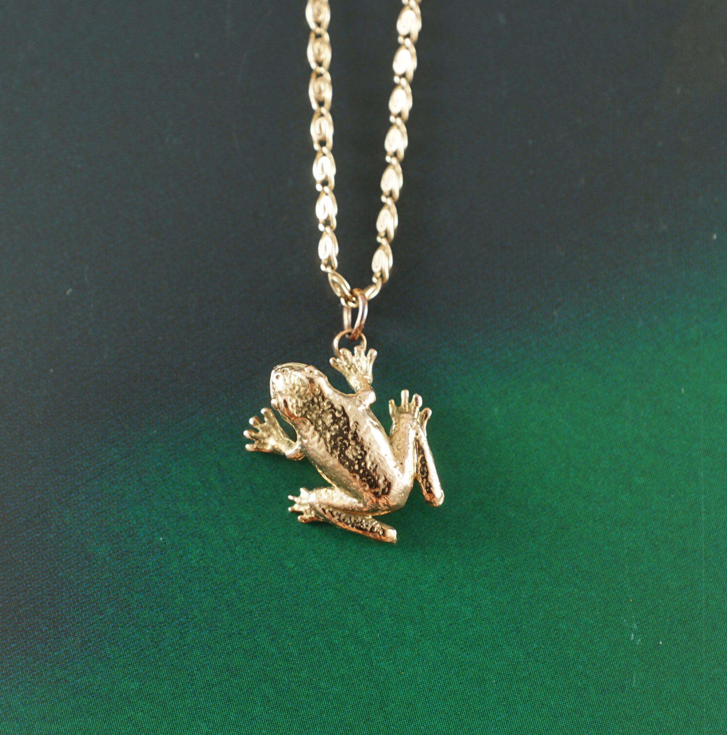 Frog Charm Necklace in Sterling Silver | Gold Boutique