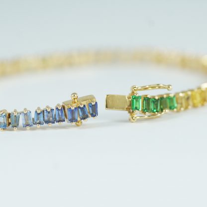 18ct Yellow Gold Diamond Heart Bracelet | Miltons Diamonds