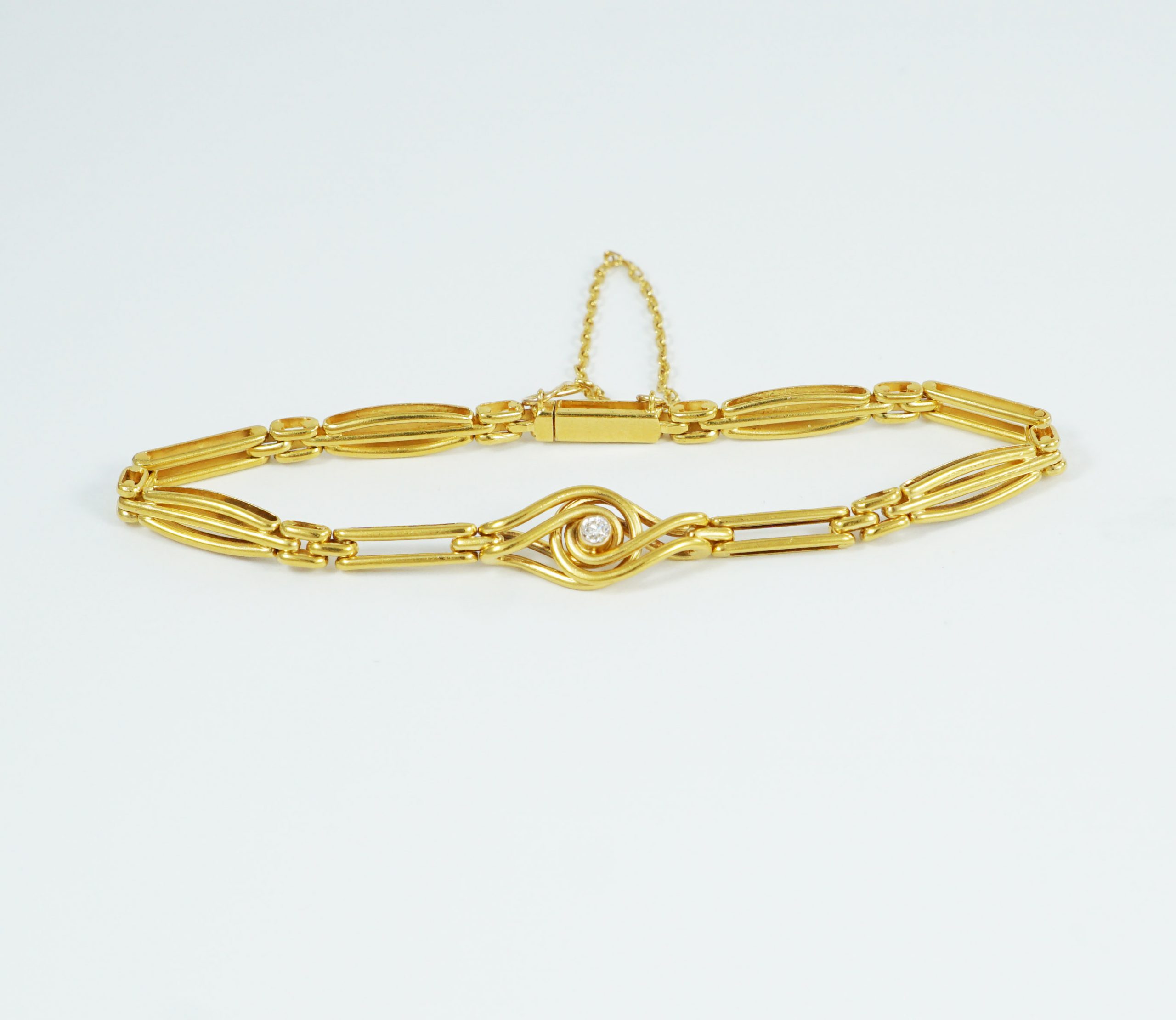 Wrap style Gold looped Bracelet